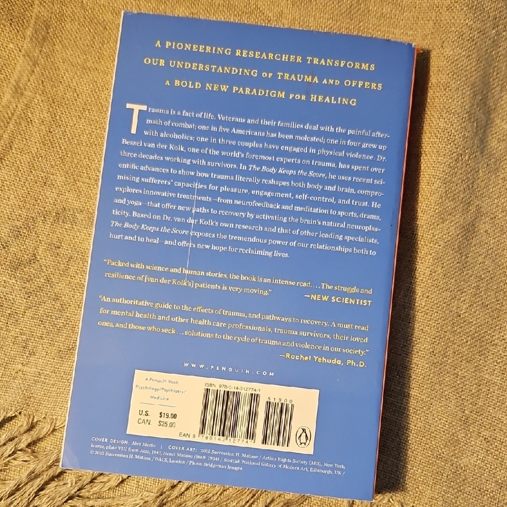 The Body Keeps the Score by Bessel van der Kolk, M.D. - Blue Cover - Picture 2 of 2